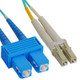 LC-SC Duplex Multimode 50/125 (OM3) Fiber Optic Patch Cable in Aqua - 1-m ICFOJ2G701 LC-SC Duplex Multimode 50/125 (OM3) Fiber Optic Patch Cable in Aqua - 1-m ICFOJ2G701
